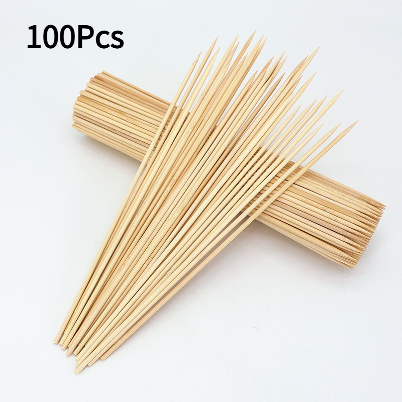 Cotton Candy Cone - 100 brochettes jetables en bambou pour