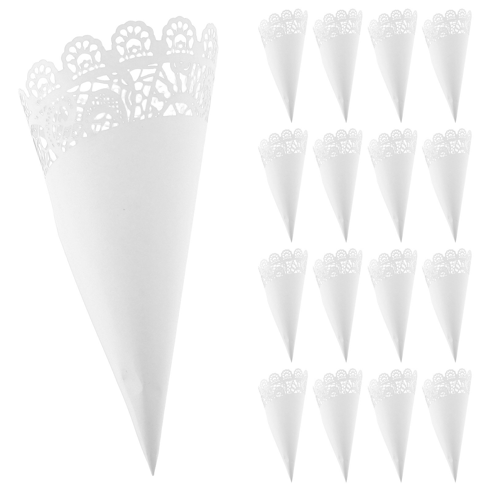 Papercraft Supply Confetti - 50 cônes en papier colorés pour
