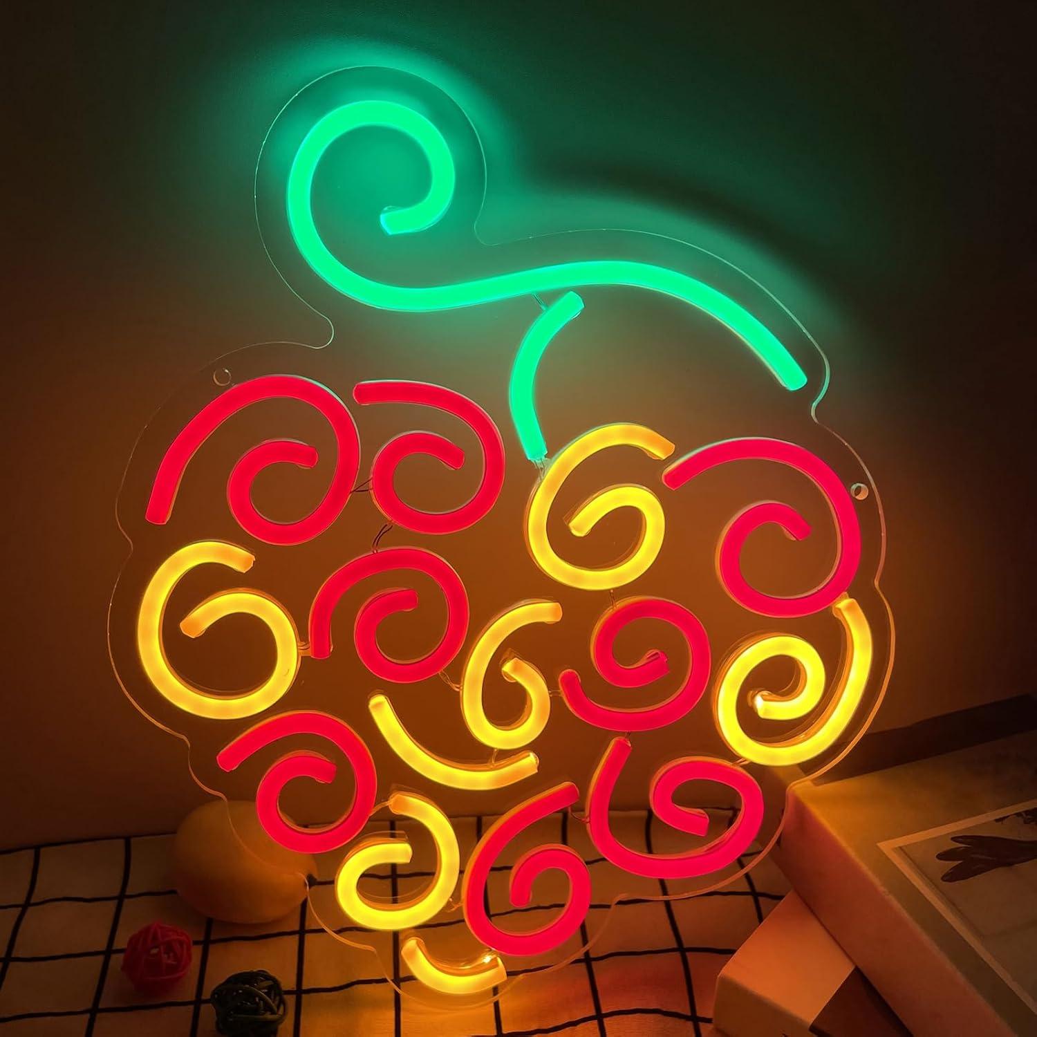 Neon Sign Party - Enseigne néon Cyber Fruit, lumière LED