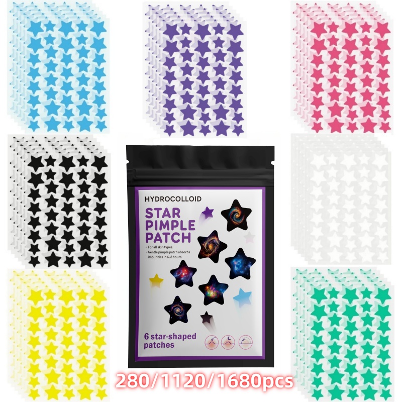 Event & Party Supply - Patchs hydrocolloïdes anti-acné 280/1120/1680 pièces, patchs