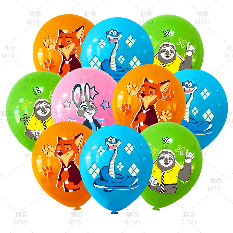 Event Supplies - Nouveaux ballons Zootopia, ballons en latex