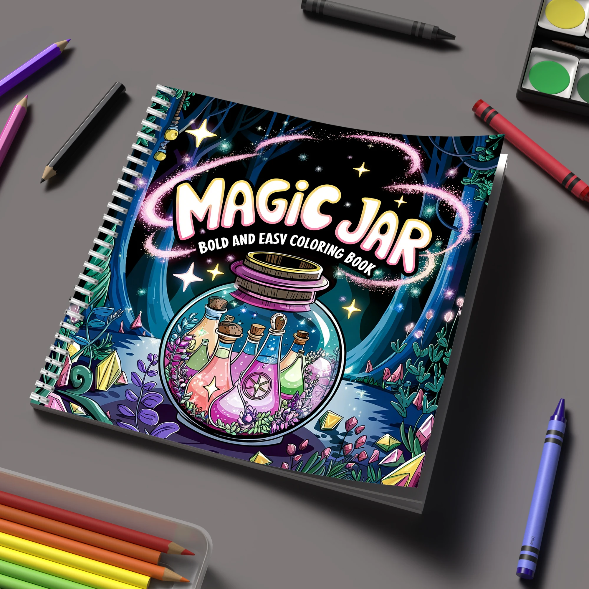 Event Supplies - Carnet de coloriage magique pour adultes,