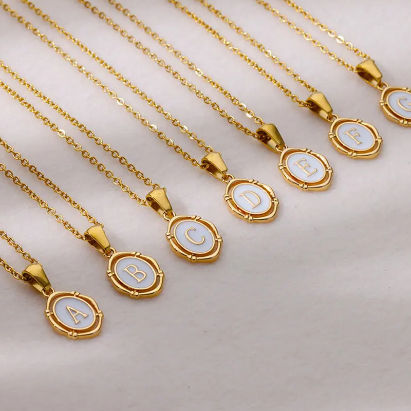 Event Z - A-Z Lettre Initiale Émail Collier Pour