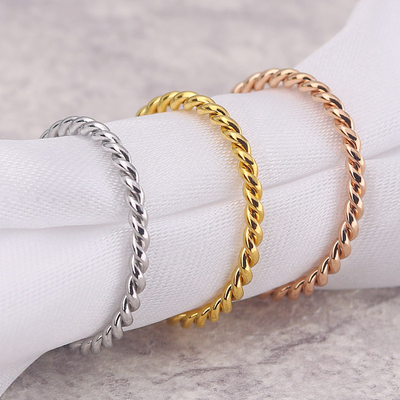 Event Suppliers - Bague minimaliste en acier inoxydable unisexe,