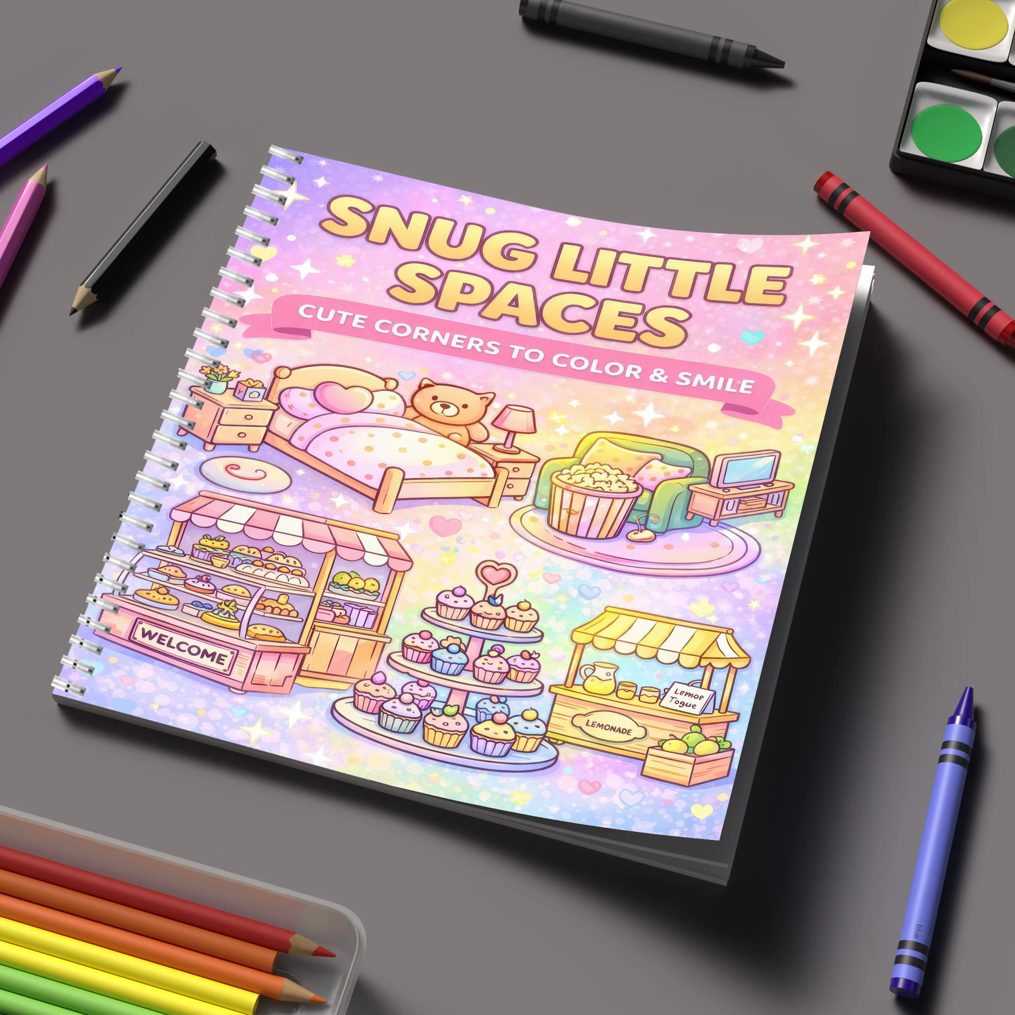 Event Supplies - Livre de coloriage Little Spaces pour