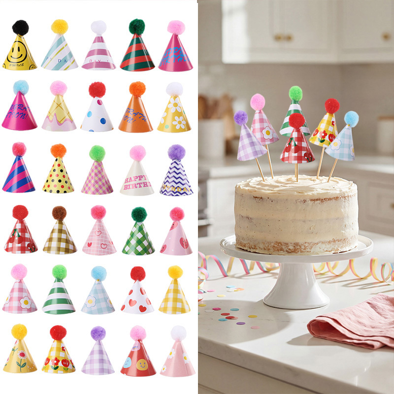 Party Hat Cone - Mini chapeaux de fête, décorations de