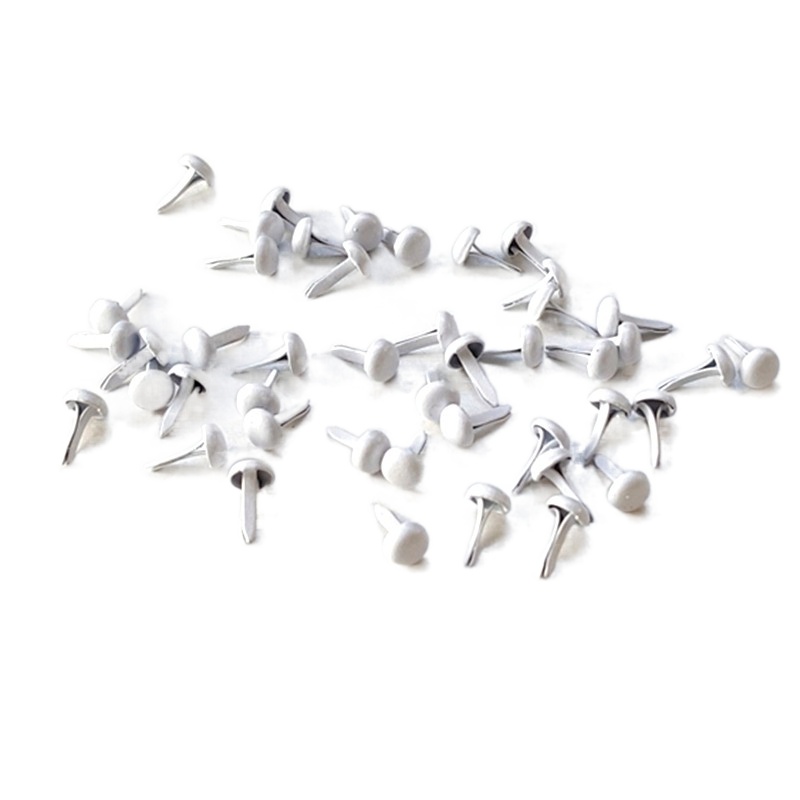 Papercraft Supply Invitation - Brads en métal blanc pour scrapbooking,