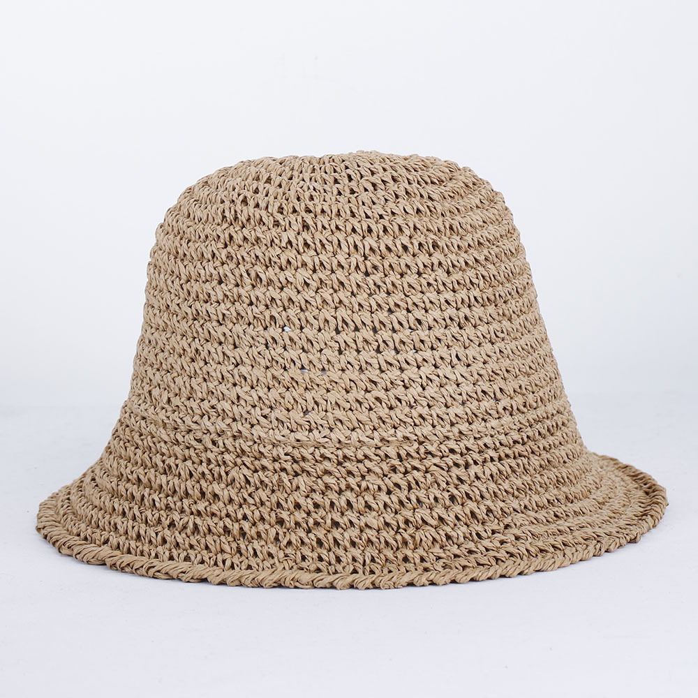Paper Straw Color - Chapeau de soleil en paille tissé
