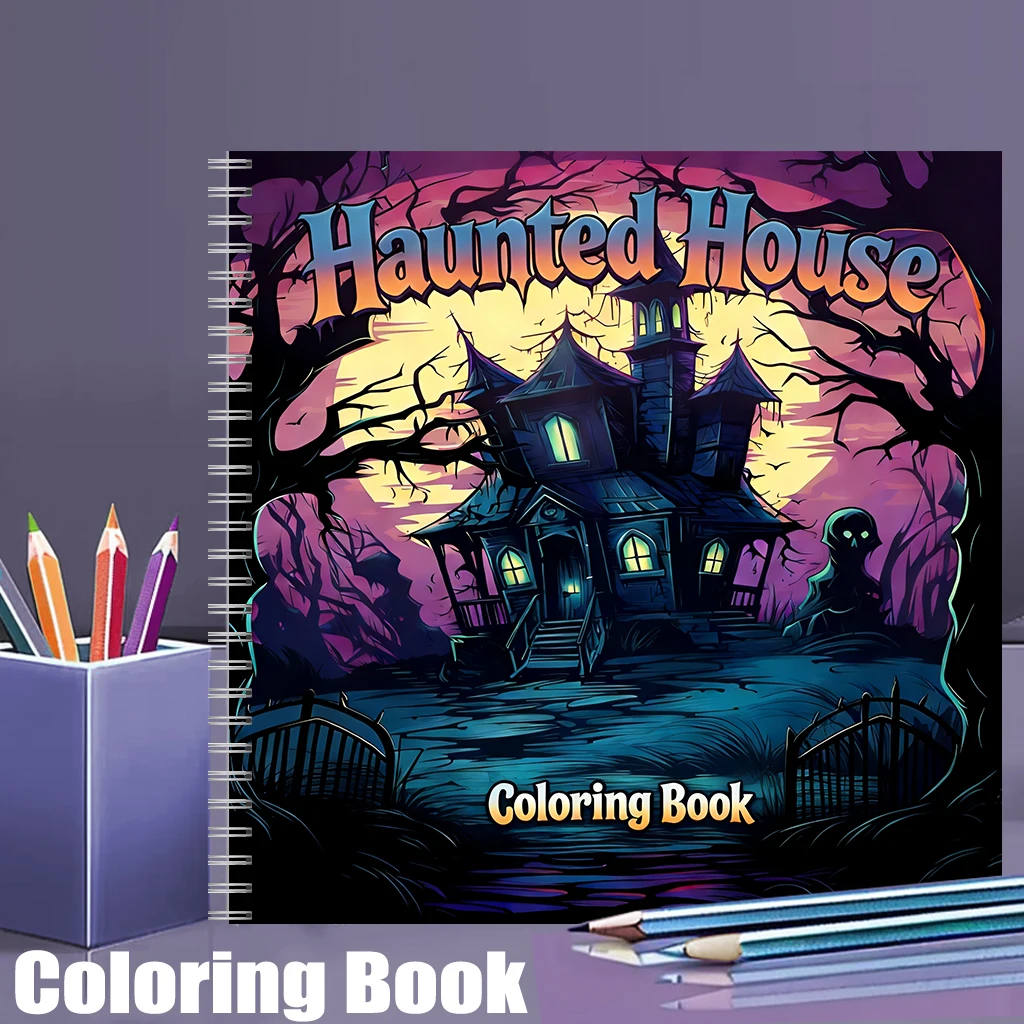 Event Supplies - Livre de coloriage Maison Hantée pour