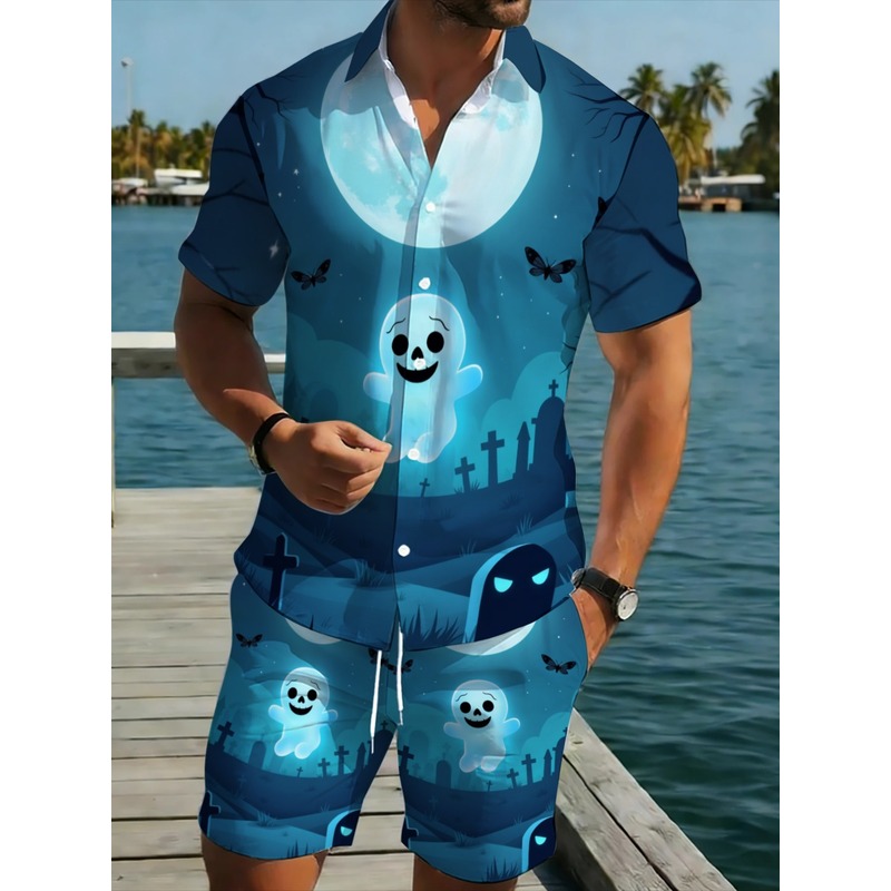 Event & Party Supply - Ensemble haut et short pour homme,