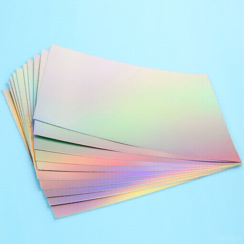 Papercraft Supply Invitation - 10 Feuilles de Papier Cartonné Holographique,