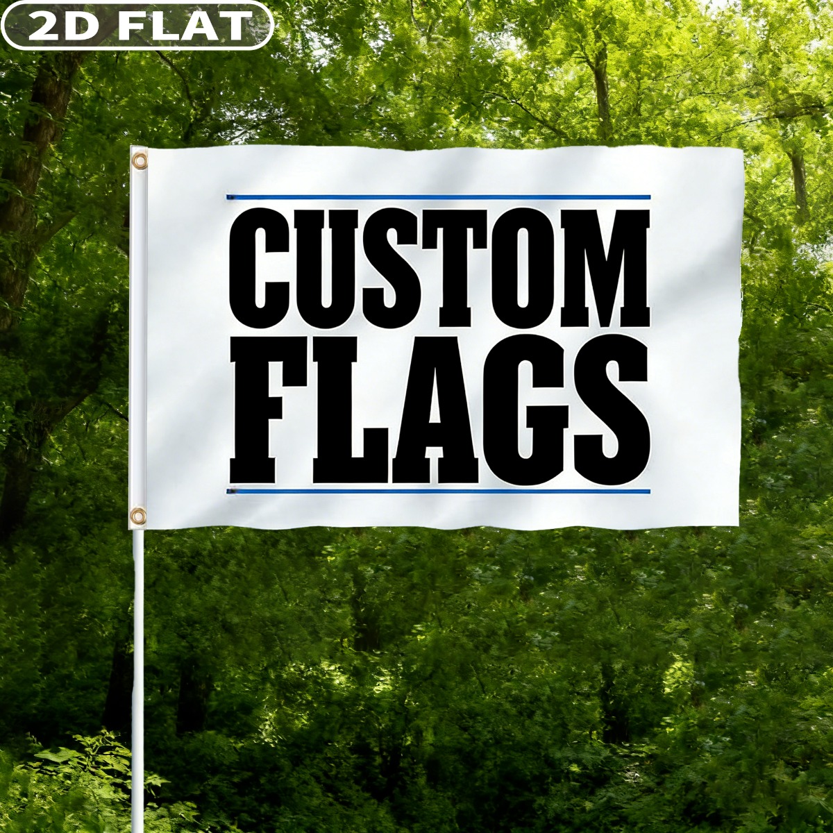 Event & Party Supply - 1 drapeau personnalisé avec image/logo/texte, polyester