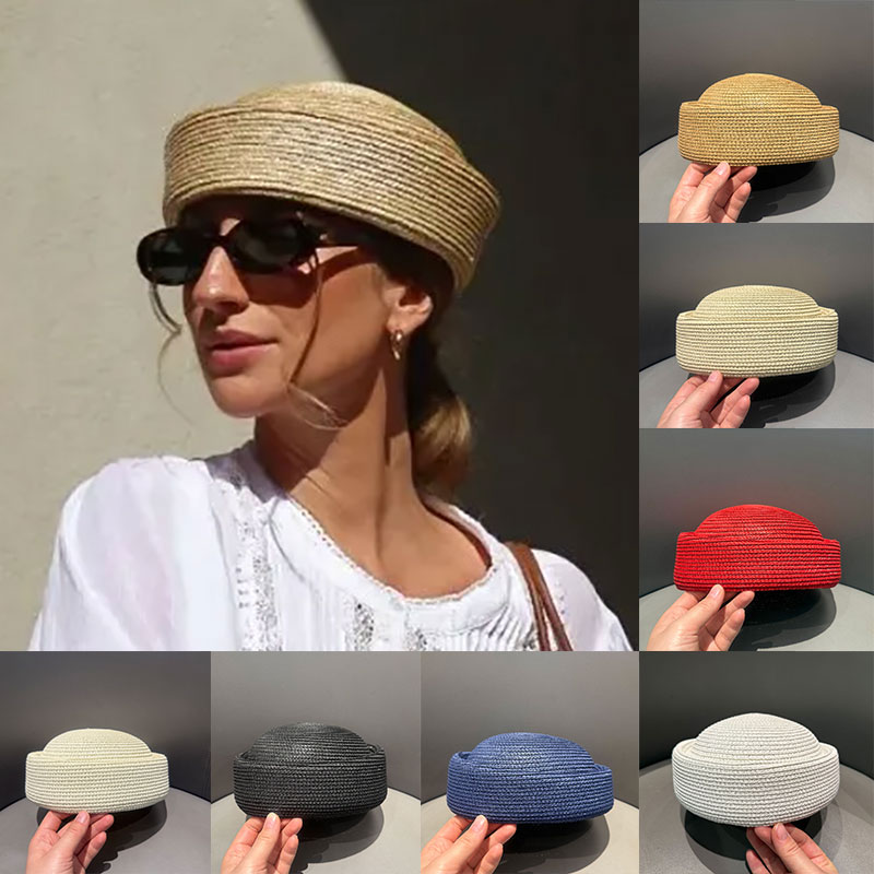 Nouveau Chapeau d'été en paill - Paper Straw Color avis et prix