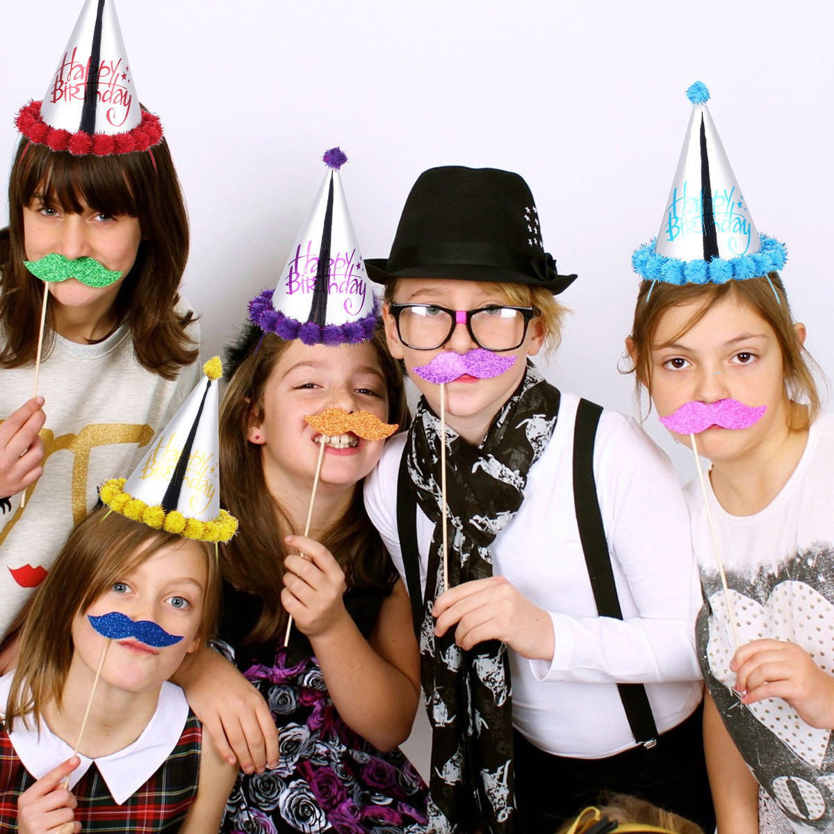 5 Pièces Chapeaux d'Anniversai - Party Hat Cone avis et prix