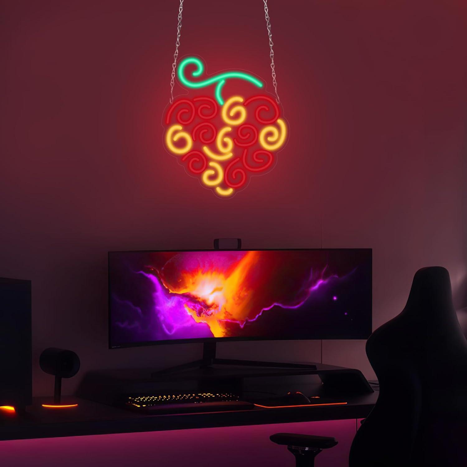 Enseigne néon Cyber Fruit, lum - Neon Sign Party avis et prix