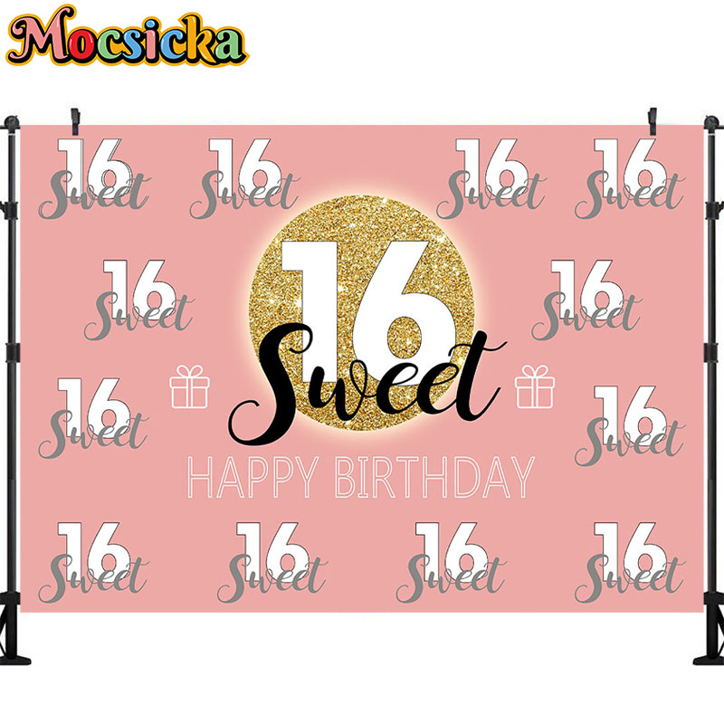 Mocsicka doux 16 anniversaire  - Dessert Table Backdrop avis et prix
