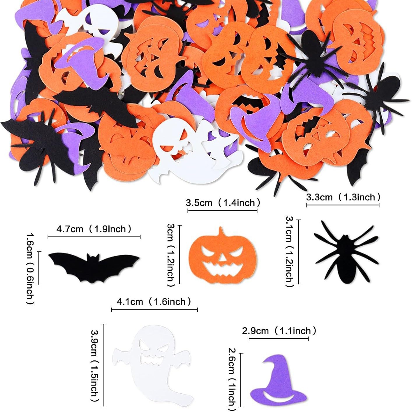 Décorations de fête d'Hallowee - Papercraft Supply Confetti avis et prix