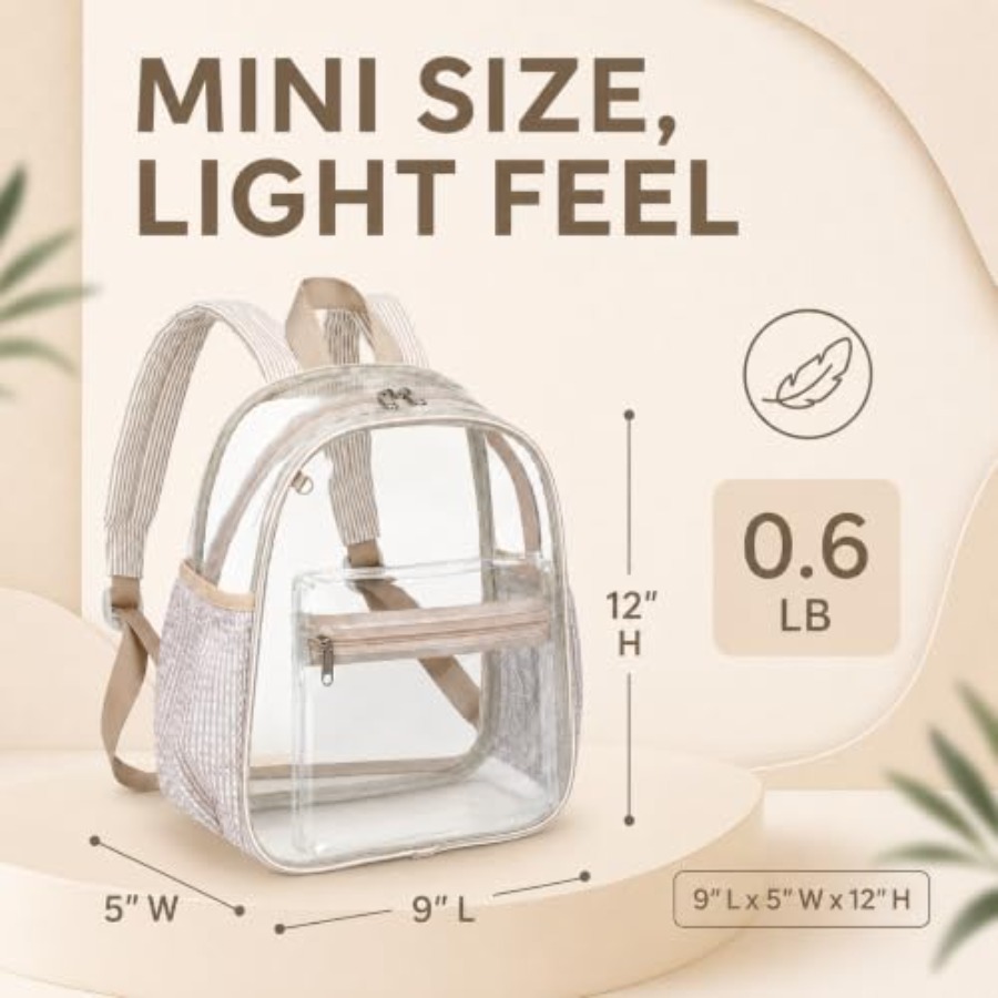 Mini sac à dos transparent pou - Event & Party Supply avis et prix