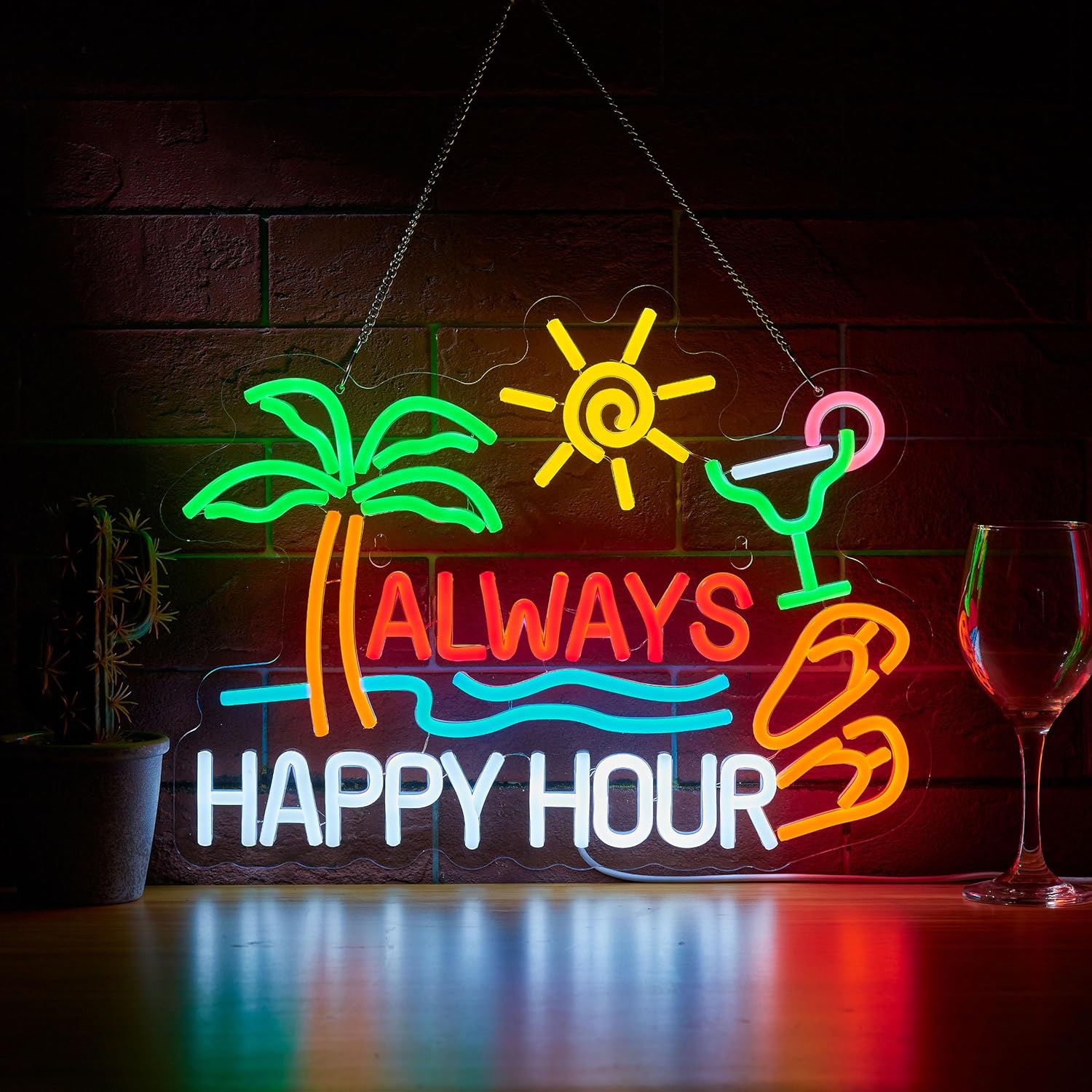 Enseigne néon LED USB à intens - Neon Sign Party avis et prix