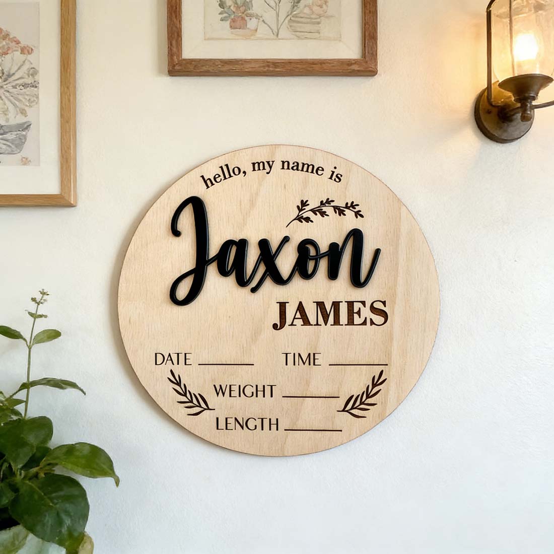 1 plaque personnalisée en bois - Eve Party avis et prix