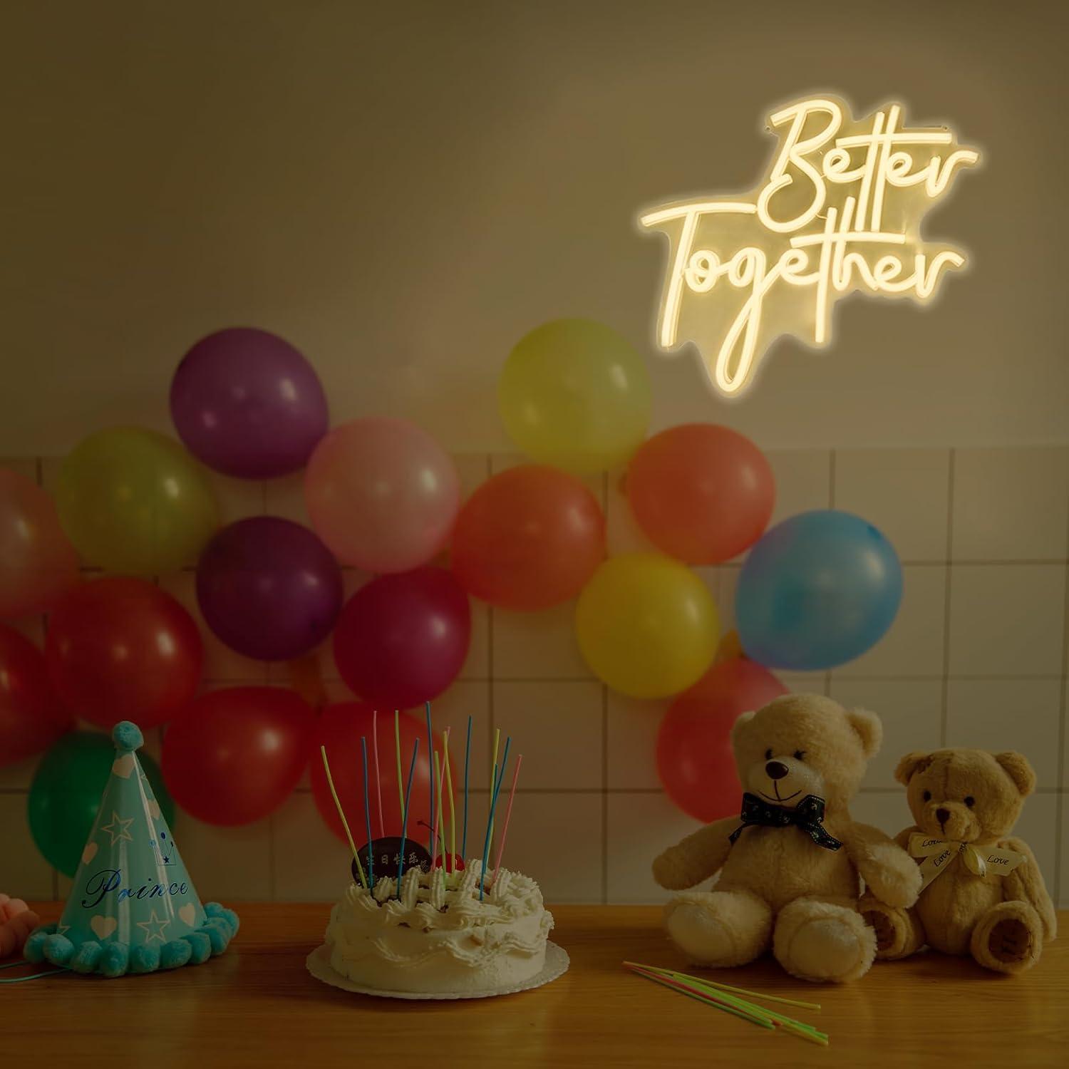 Enseigne néon « Better Togethe - Neon Sign Party avis et prix