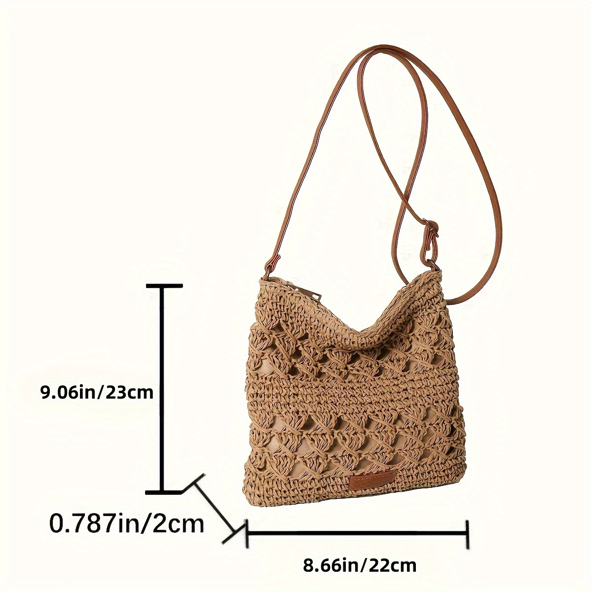 Sac à bandoulière Chic en pail - Paper Straw Color avis et prix