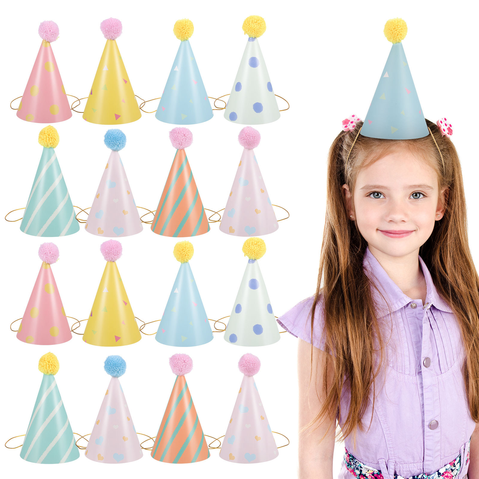 Lot de 14 chapeaux d'anniversa - Party Hat Cone avis et prix