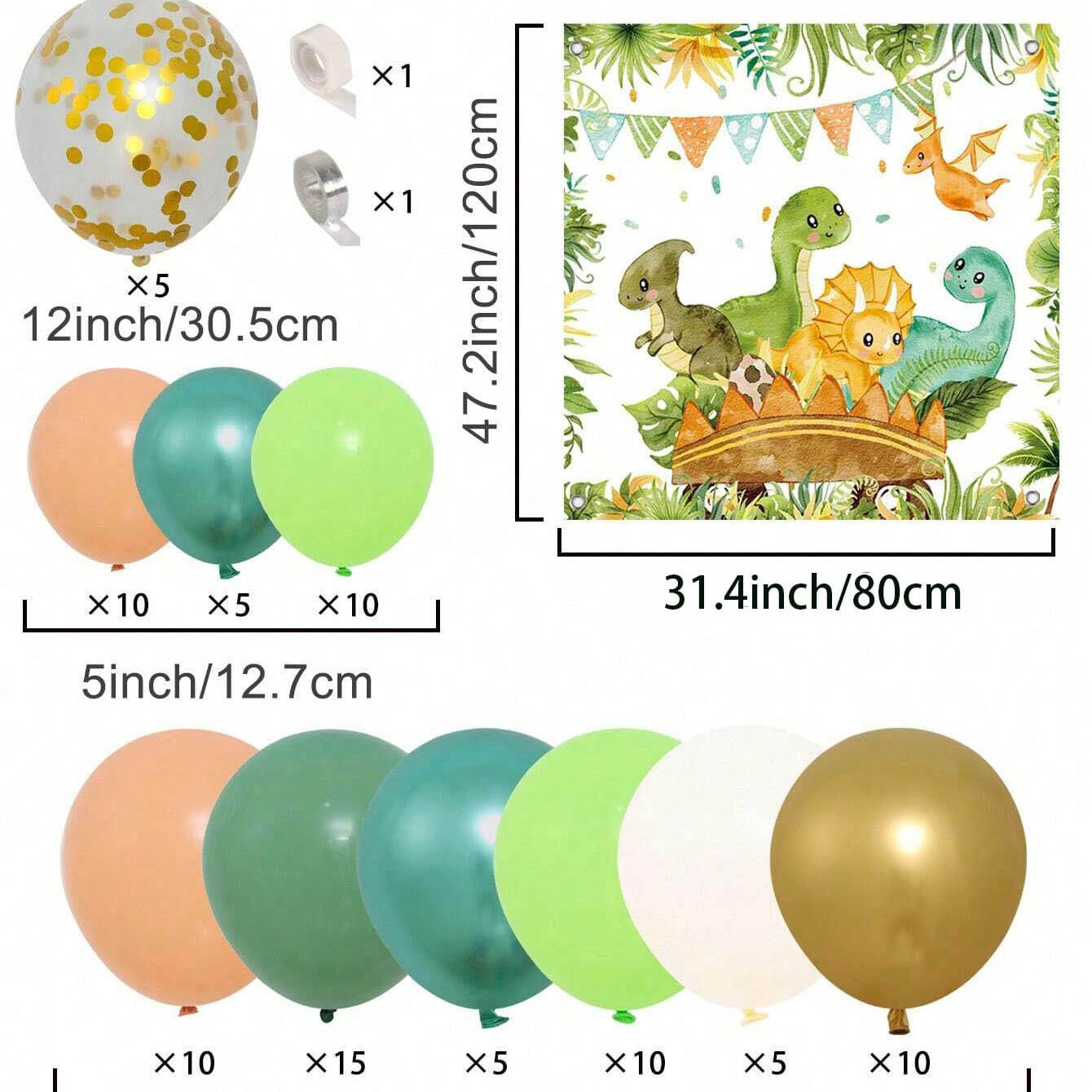 Ensemble de ballons dinosaure  - Balloon Arch Kit avis et prix