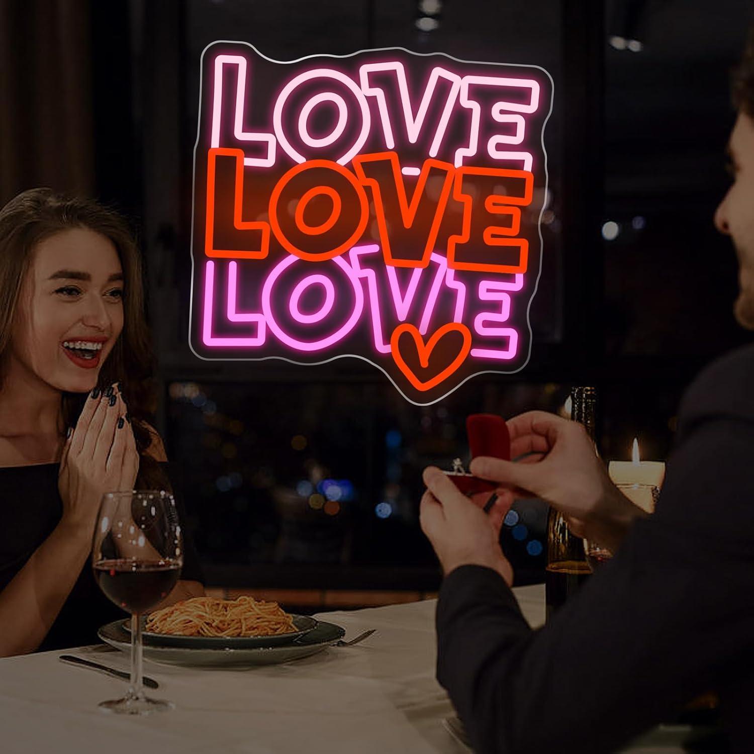 Enseigne néon « Love » à LED U - Neon Sign Party avis et prix