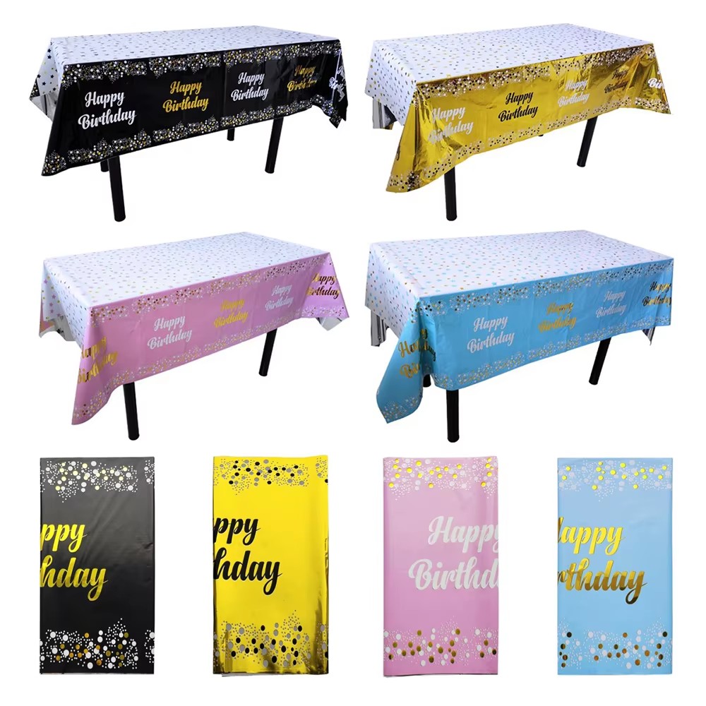 Nappe jetable Joyeux Anniversa - Table Cloth Disposable avis et prix
