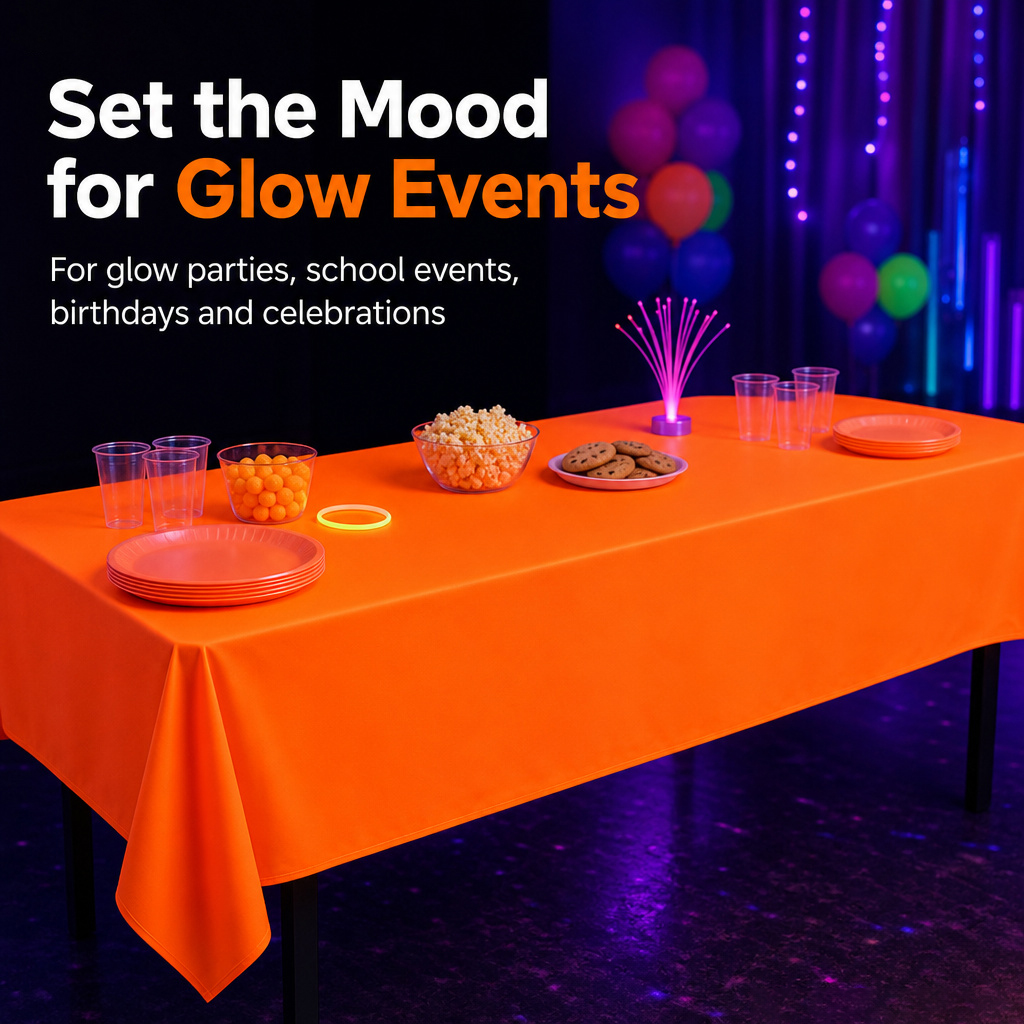 Nappe fluorescente épaisse de  - Table Cloth Disposable avis et prix