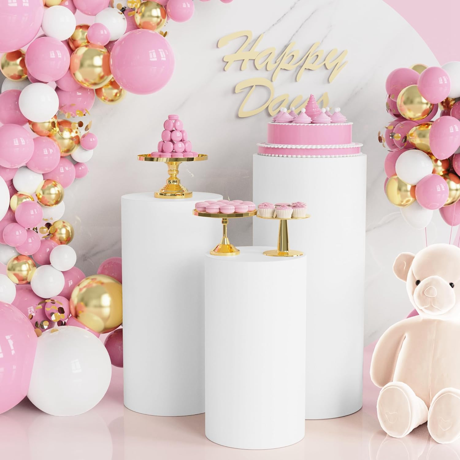 Yeele 1/3/5 pièces Housse de s - Dessert Table Backdrop avis et prix