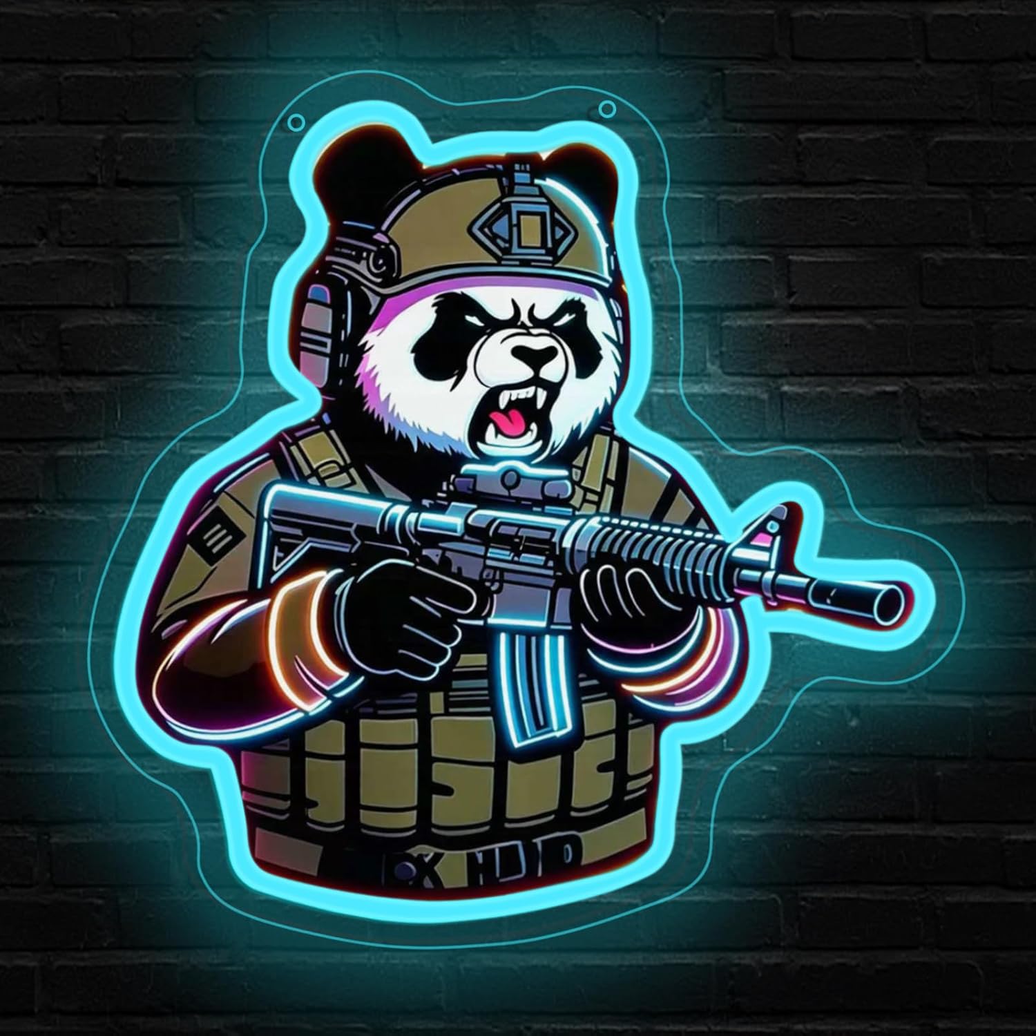 Enseigne néon tactique Panda,  - Neon Sign Party avis et prix